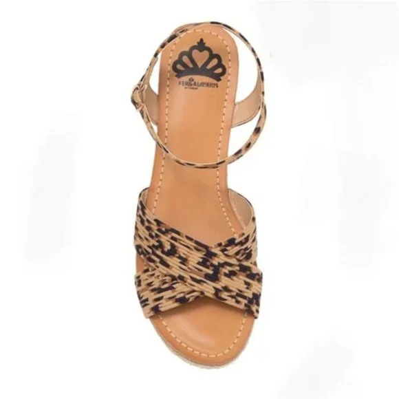 FERGALICIOUS WOMEN’S ESPADRILLE WEDGE SANDALS - Picture 2 of 12